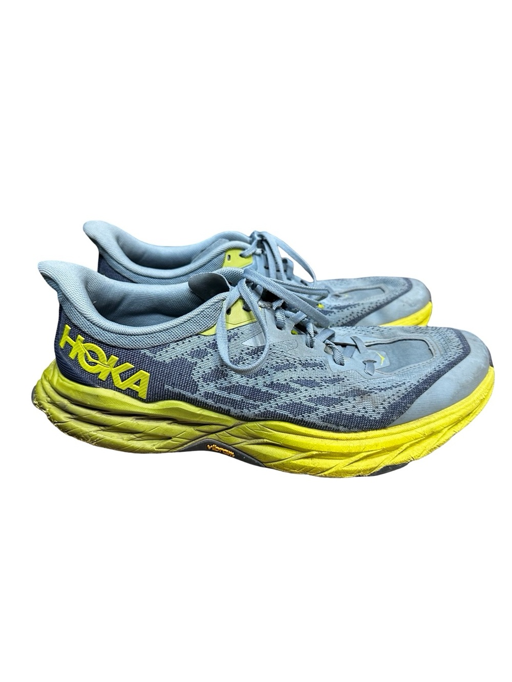 HOKA Men’s Speedgoat 5 Blue Green Sneakers Size 10.5D Workout Running Trail